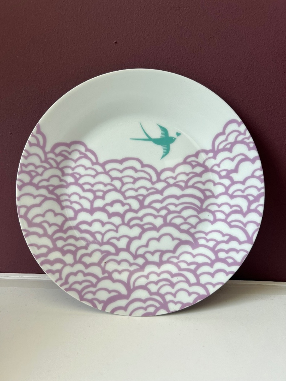 Modern Magpie x Mengsel 4-Piece Porcelain Plate Set